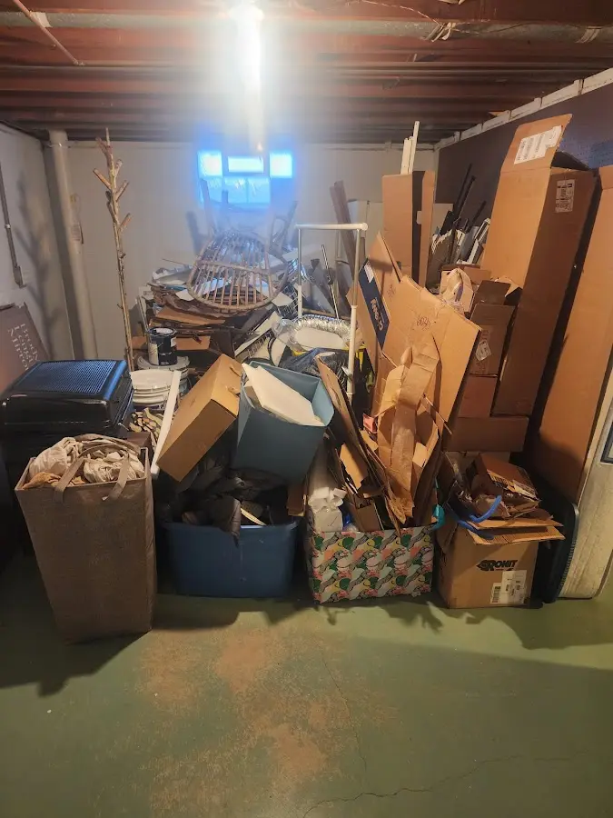 Roll-off dumpster container at job site for Concrete Dumpster Rental in Braidwood